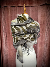 Load image into Gallery viewer, Farsi | Eco-Printed Silk Noil Shawl | 2400 x 640
