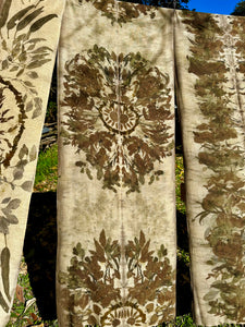 Eco-Printed Silk Noil Shawls | 2050 x 660