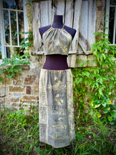 Load image into Gallery viewer, Khadi Cotton Panel Skirt with Crop Halter Set | Size 8-12
