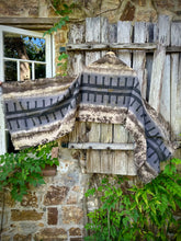 Load image into Gallery viewer, Janga  | Hand Painted Khadi Cotton Shawl | 2000mm x 570mm
