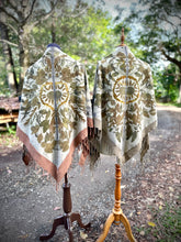 Load image into Gallery viewer, Sidra | Eco-Printed Silk Noil Shawl
