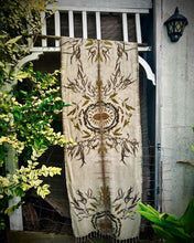 Load image into Gallery viewer, Siabar | Eco-Printed Silk Noil Shawl | 2200 X 600
