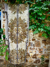Load image into Gallery viewer, Sidra | Eco-Printed Silk Noil Shawl | 2000 x 720
