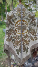 Load and play video in Gallery viewer, Sidra | Eco-Printed Silk Noil Shawl
